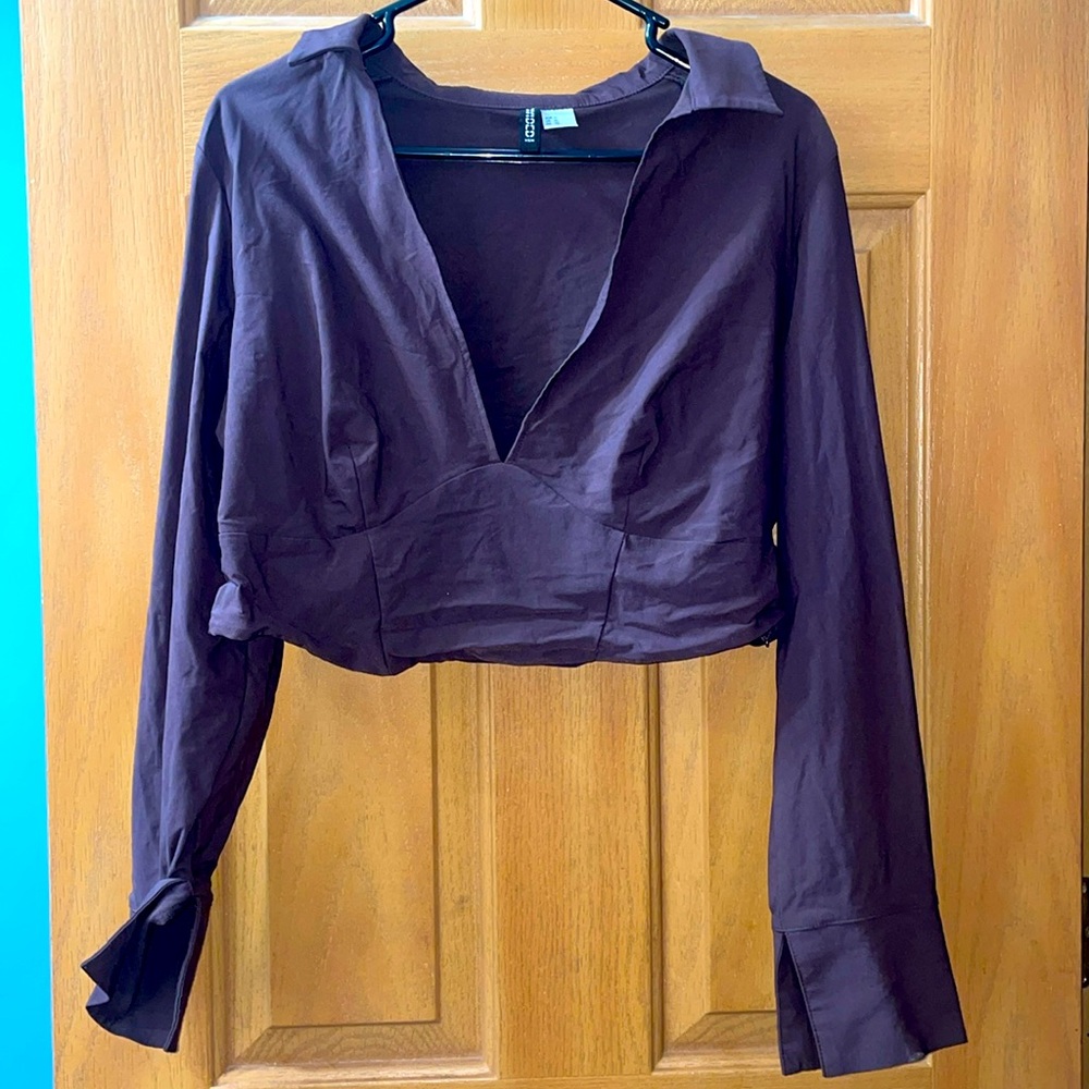 Trendy Cropped Long Sleeve Top🔥